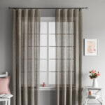 mesh curtains light brown