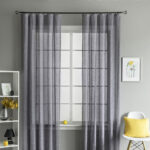 mesh curtains light gray