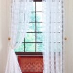 mesh curtains white large