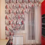 curtains in a room with a balcony door