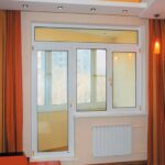 curtains in a room with a balcony door photo