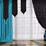 asymmetric curtains