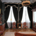 curtains modern black