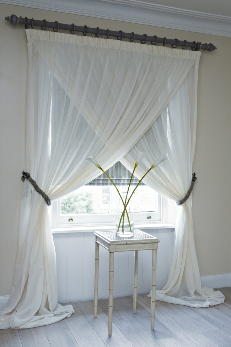 curtains and tulle