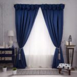 blue Viennese curtains