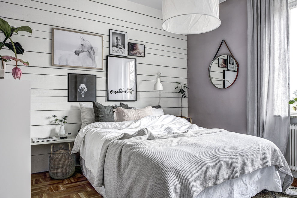 scandinavian white bedroom