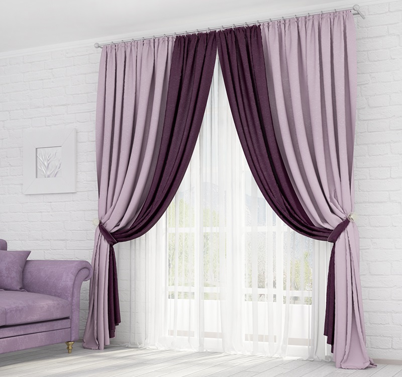 combination of colors in curtains