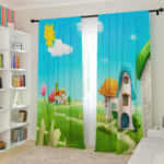 bright curtains for children