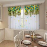 curtains in the kitchen from tulle