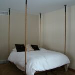 modern hanging bed interior ideas