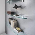 glass shelves decor ideas