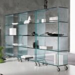 glass shelves photo interior