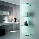 glass shelves decoration photos