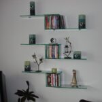 glass shelves decoration ideas