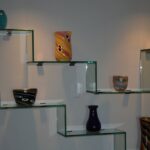 glass shelves types of decor