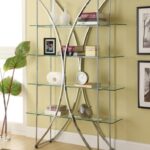 glass shelves photo design