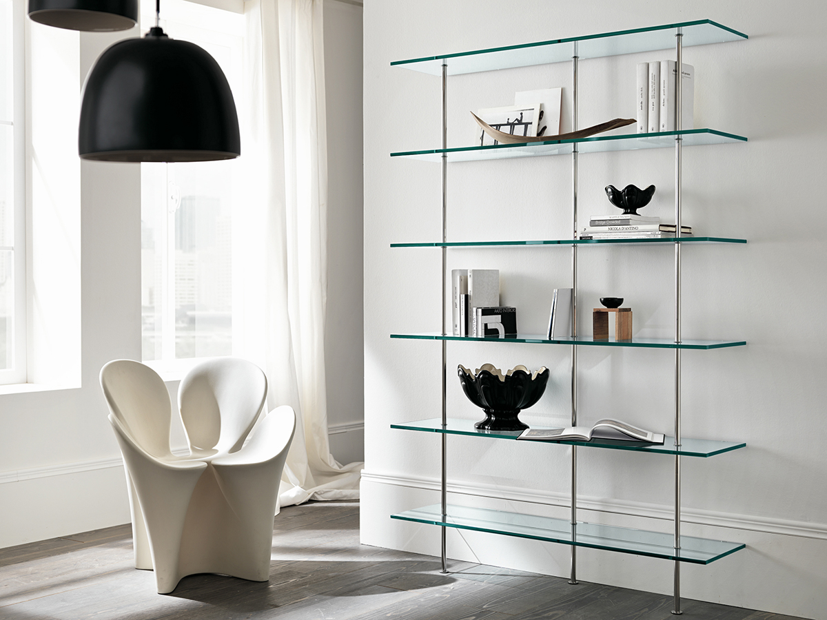 glass shelves for wall design