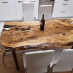 epoxy resin table decor photo