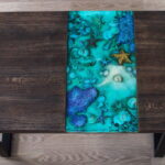 epoxy resin table decoration photo