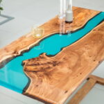 epoxy resin table photo design