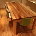 solid wood table photo