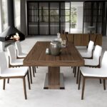 solid wood table photo decor