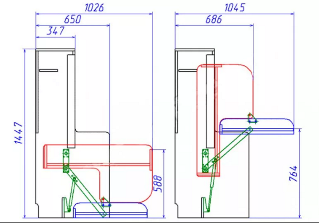 table bed diagram