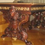 table with decorative legs