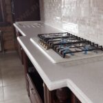 kitchen worktop with ledge