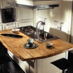 kitchen countertop made of boards