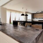 kitchen countertop gray stone