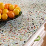 speckled kitchen worktop