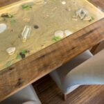 kitchen countertop with sand