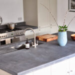 concrete countertop photo decor