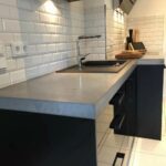 concrete countertop photo decor