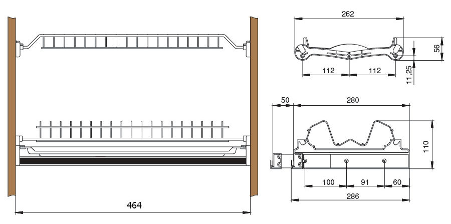 cupboard dryer dimensions