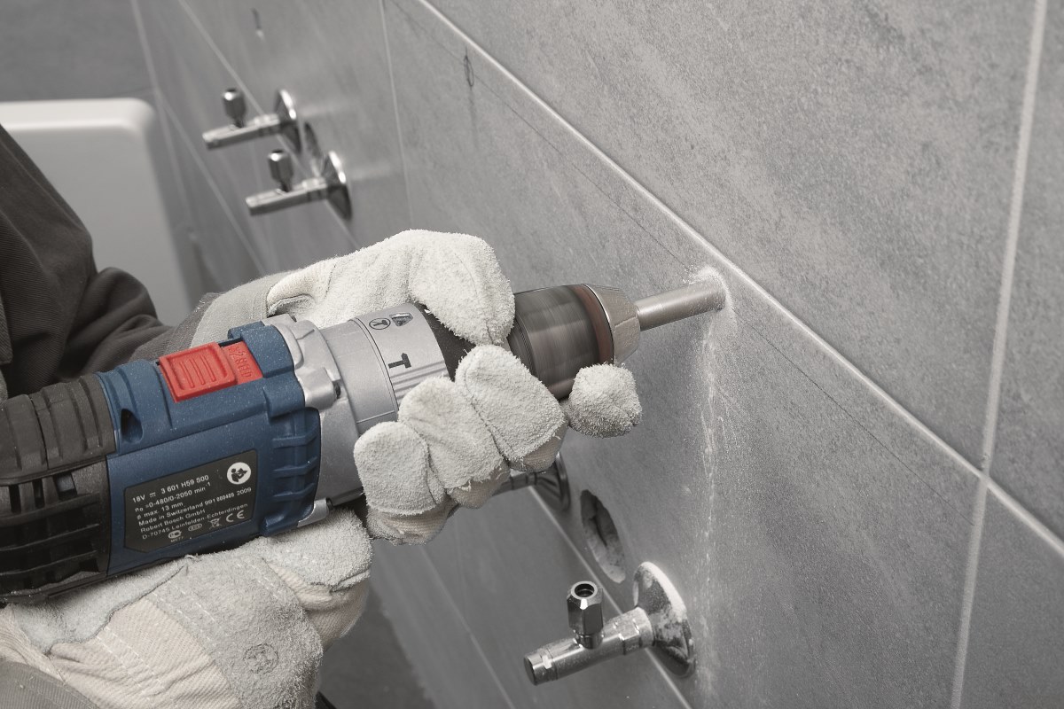 drilling tiles