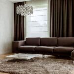 dark furniture in a light room photo decoration