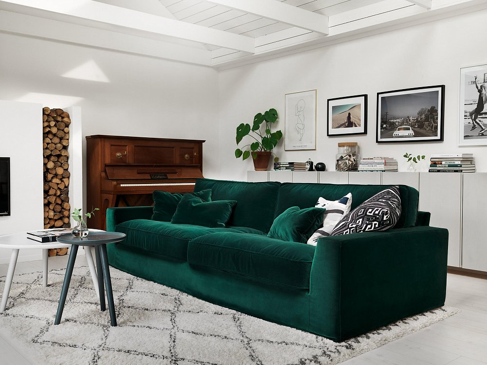 dark green sofa design