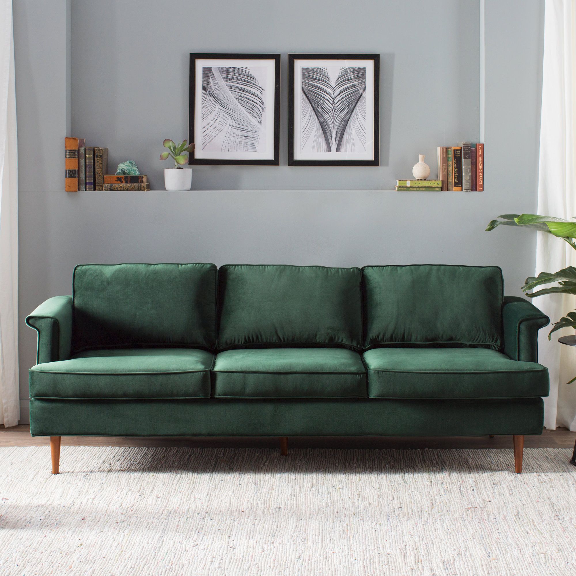 dark green sofa design ideas