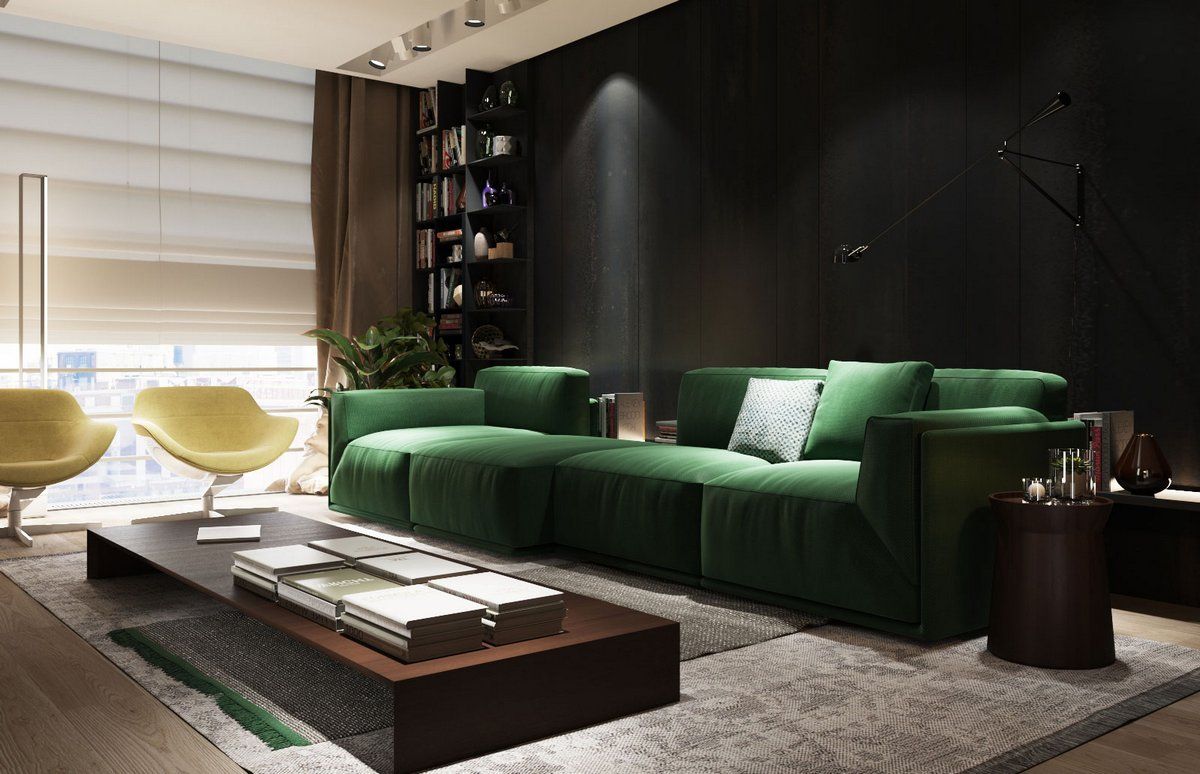 dark green sofa design ideas