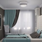 turquoise gray curtains