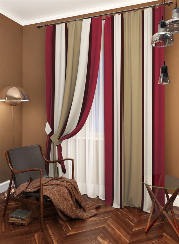 tricolor curtains