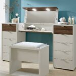 dressing table with hinged lid