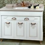 cabinet with a sink for a bathroom photo decor