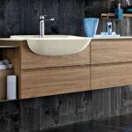 cabinet with a sink for a bathroom interior photo