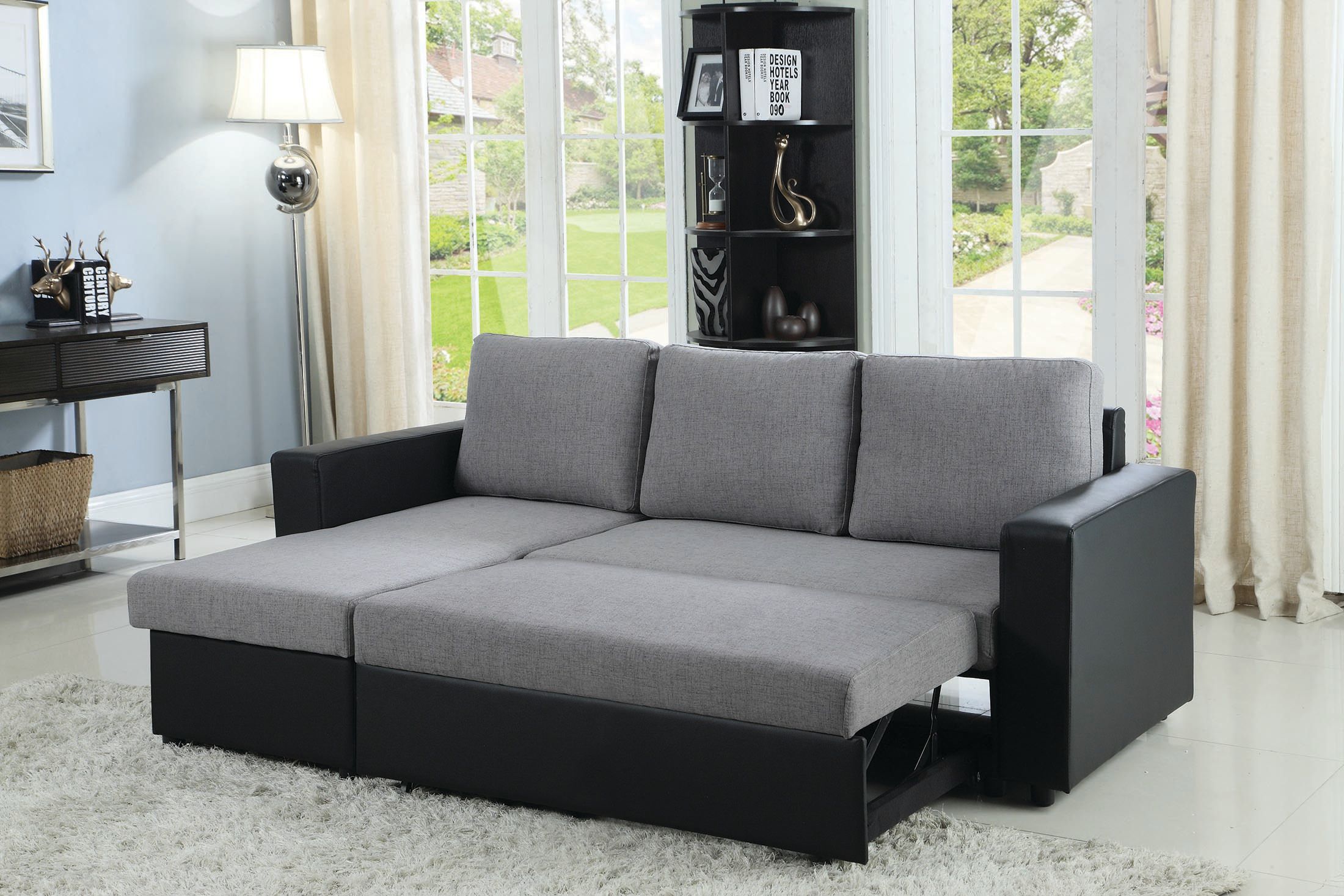 the convenience of a fold-out sofa