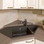 corner cabinet under the sink in the kitchen interior