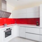 corner cabinet under the sink in the kitchen decoration photo