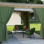 outdoor curtains green